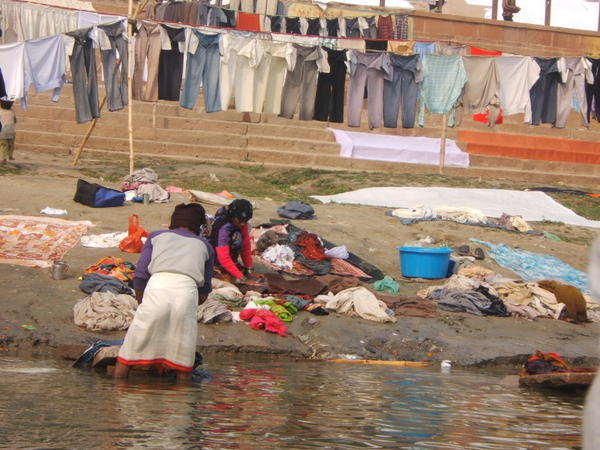 Laundry on the ghats
