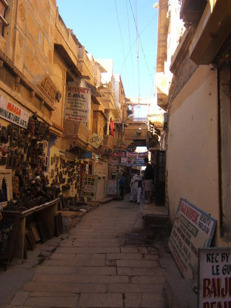 The streets inside the fort