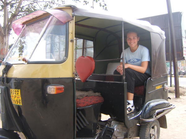 me in a rickshaw