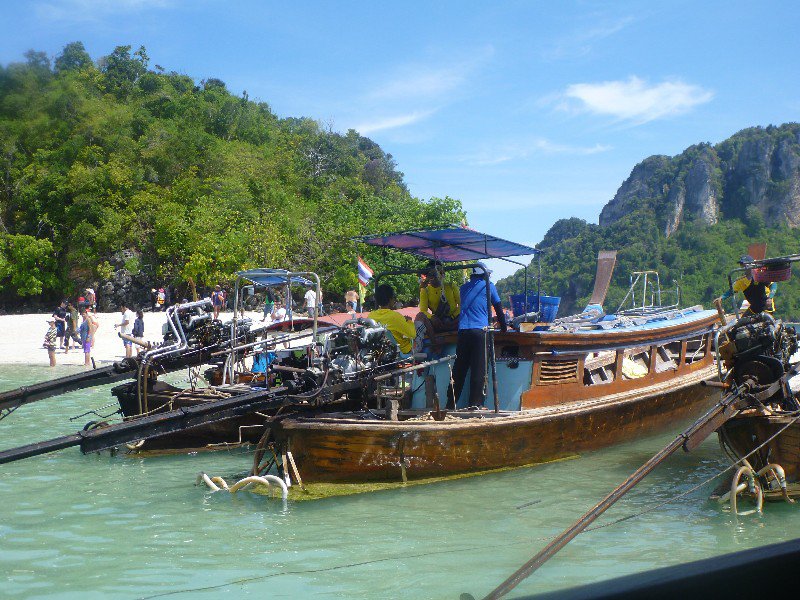 The boats on the first two islands