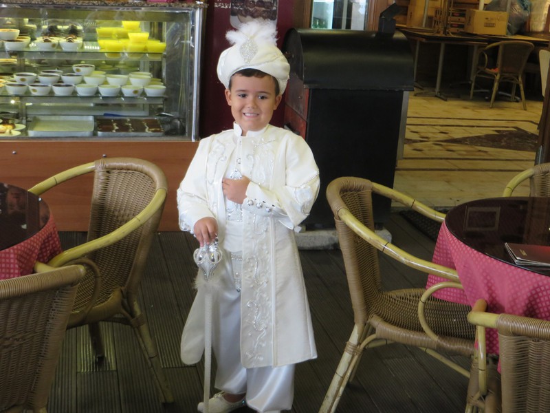 Boy dressed for Circumcision ceremony.