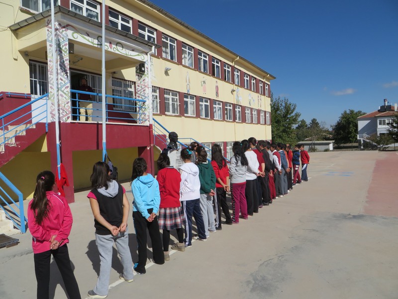 Middle school visit in Hacibektas