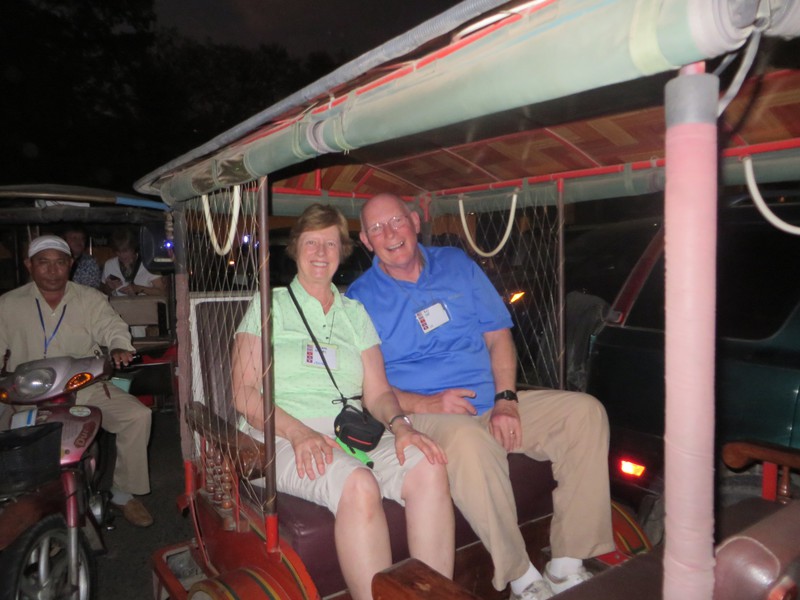 A ride on a Romok in downtown Phanom Penh.