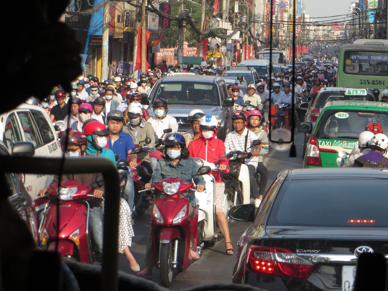 Saigon traffic.