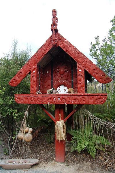 Maori village altar