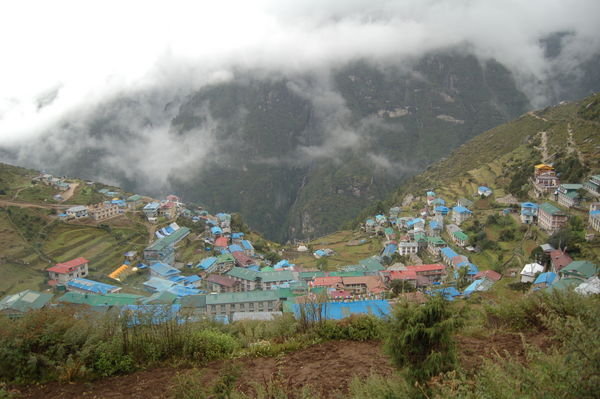 Namche and the mist
