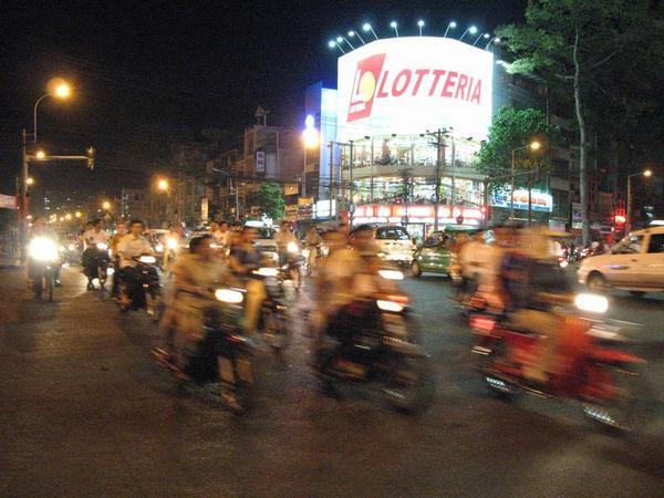 To cross a street in Saigon...
