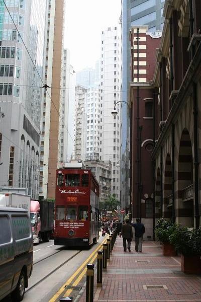 Trams are useful for getting around central HK