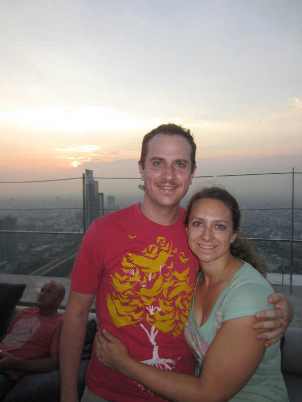 sunset atop the Lebua Building