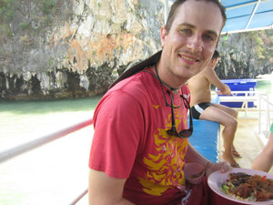 lunch on the boat