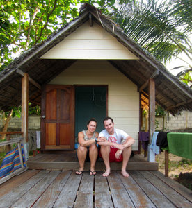 outside our hut