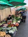 Market along the street……