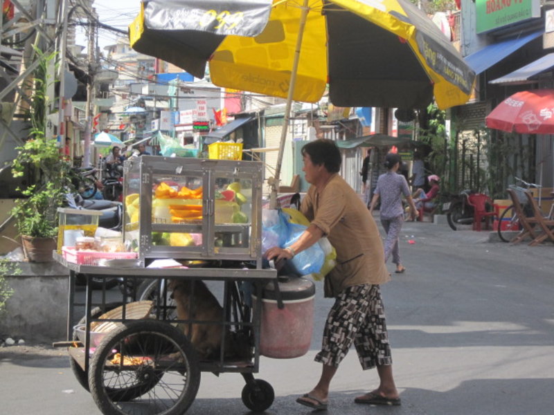Fruit seller on Bui Vien