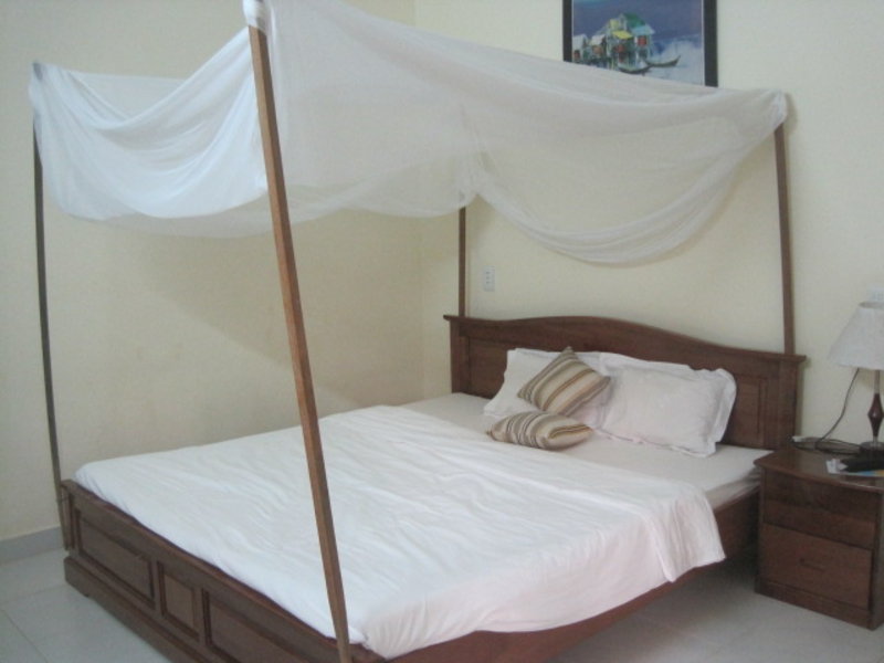 Huge bed with mozzie net