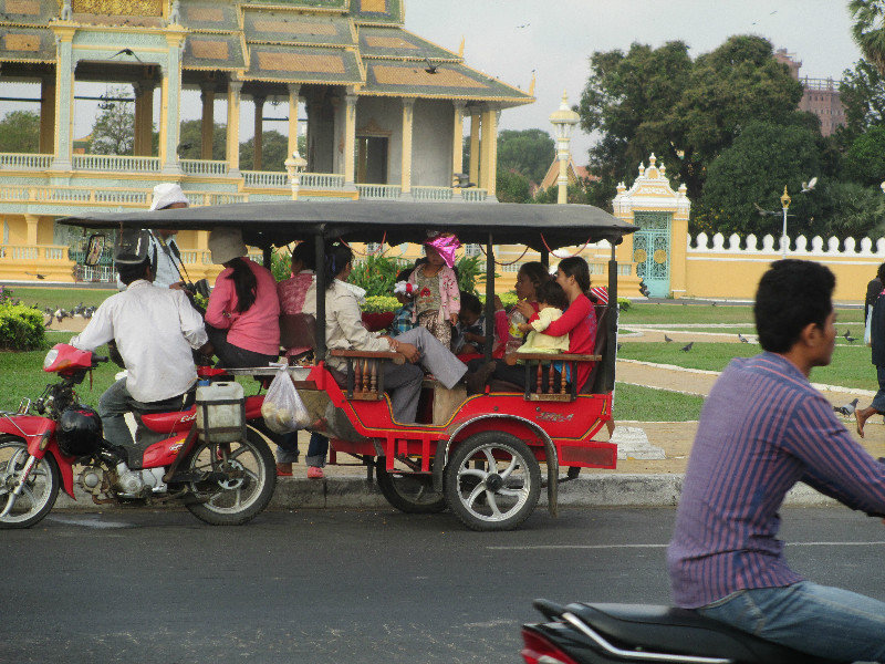 Overloaded tuktuk