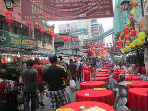 China Town KL -  we were the only ones eating!
