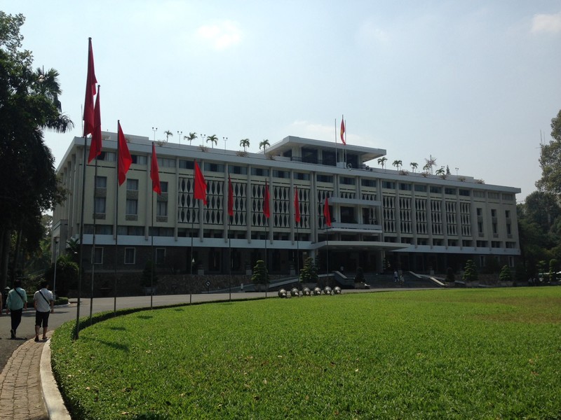 Outside of the Reunification Palace