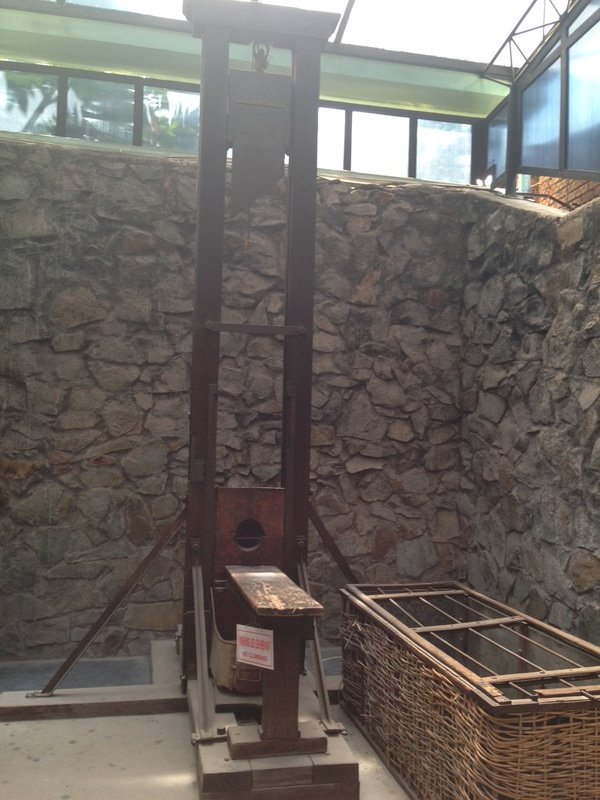 Guillotine used in the prison on Phu Quoc Island