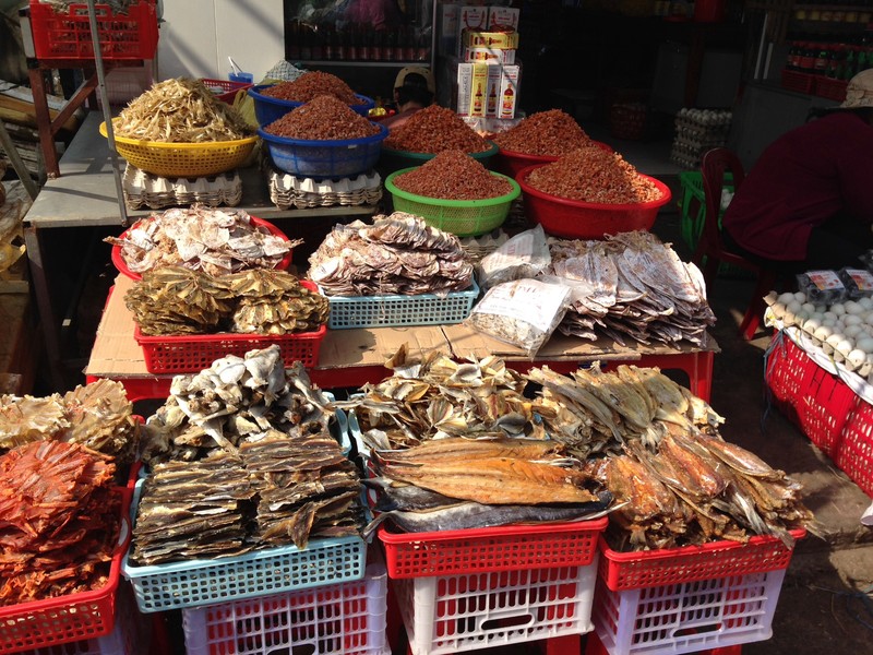 Lots of places selling dried fish