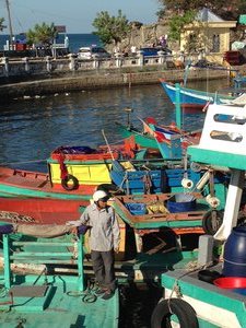 Fishing boats in Duong Dong harbour