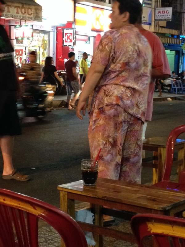 The Pat Butcher of 96 Bui Vien - all of the looks and none of the charm!