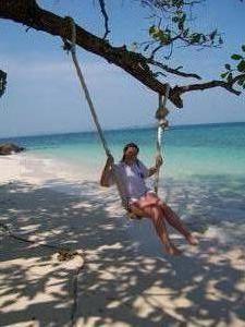 Me on a beach swing on Koh Khudi