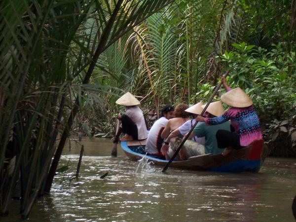 Taking the boat down the Mekong Delta