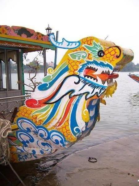 Our Dragon Boat on the Perfume River