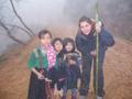 Me with some children from the Black H'mong tribe
