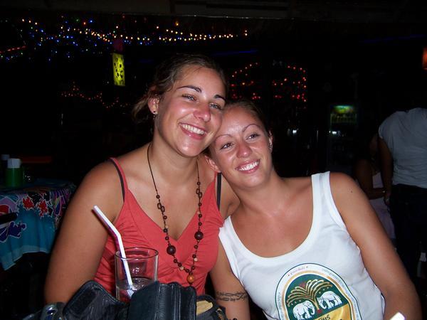 Me & Claire in one of the bars in Ao Nang, Krabi