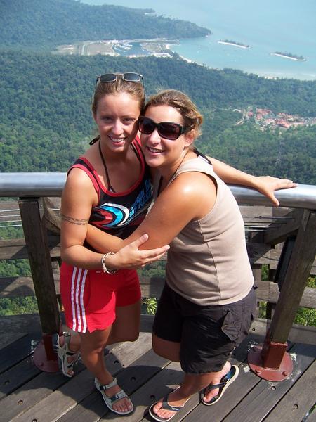 Claire & me at the highest point in Langkawi