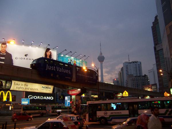 KL at dusk with the KL Tower in the background