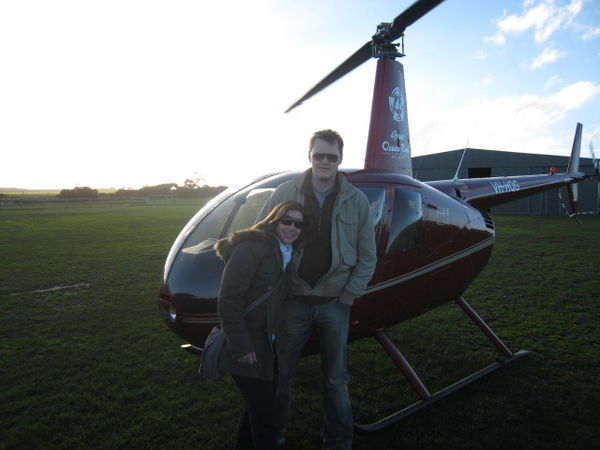 In front of our helicoptor