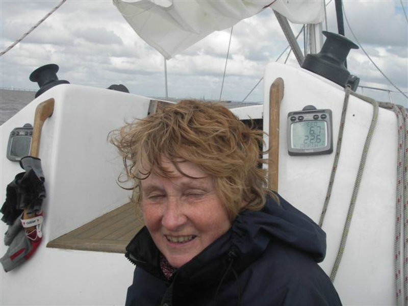 I'm not convinced Janet likes sailing!