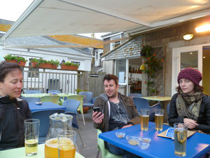 Meeting Mr & Mrs Pinder for drinks at ' Upper Deck' in St Ives