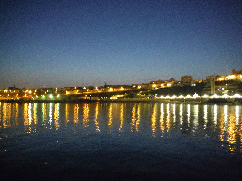 Sines anchorage by night