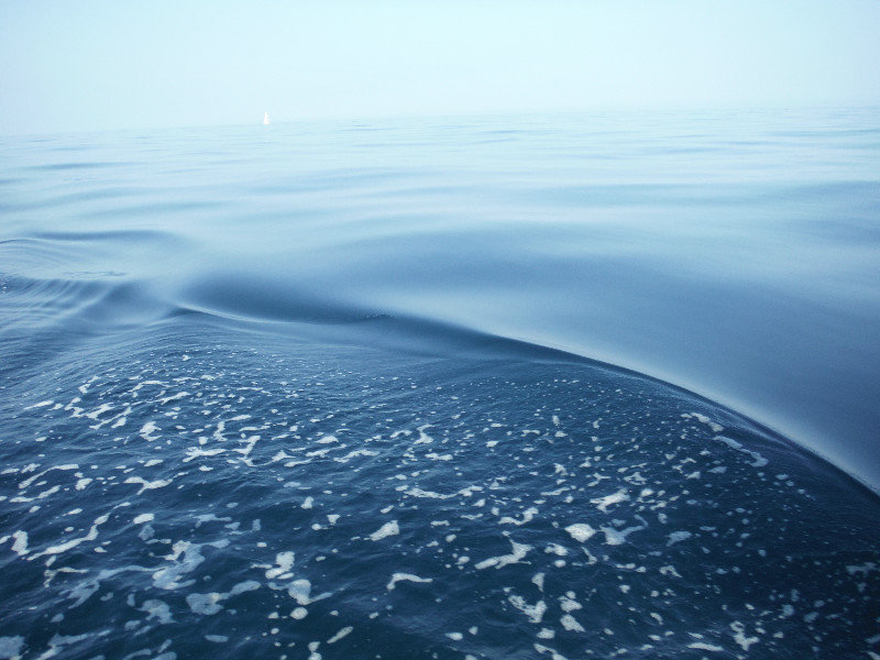 Flat calm seas - very eery