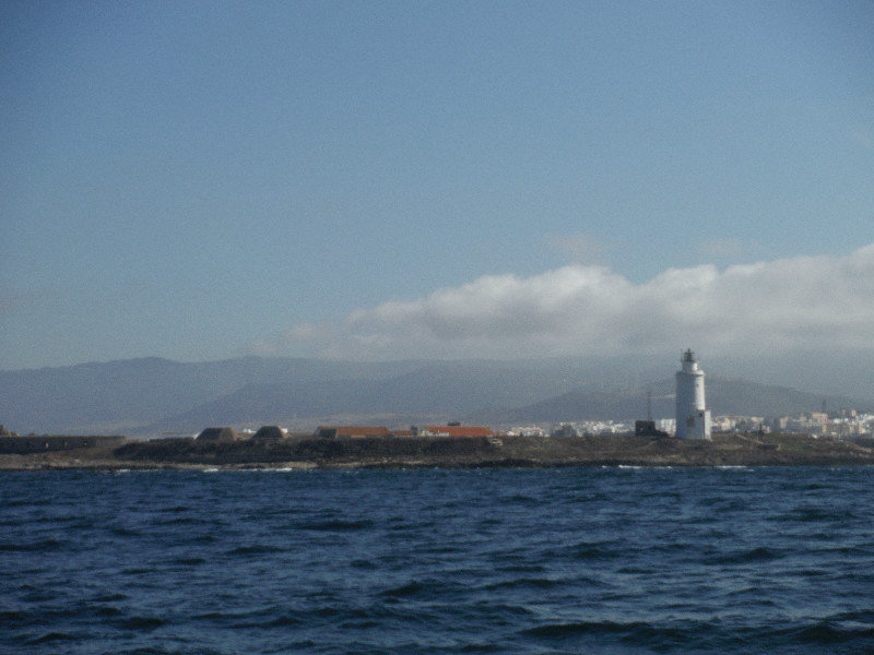 Tarifa lighthouse, just before the strait