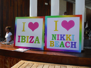 We just happened to arrive in time for the years only Ibiza party @ Nikki beach