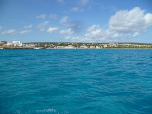Blues seas off Menorca