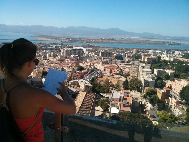 View from the top of one of Cagliari's medieval  towers