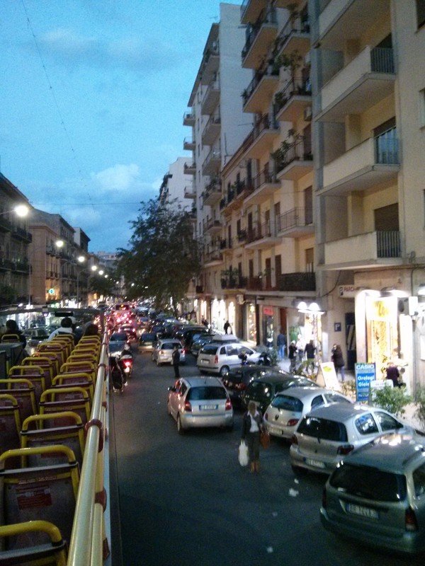 Classic Palermo parking (This was a main road)