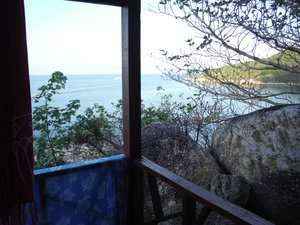 View from our hut in Had Khom, Ko Phangan