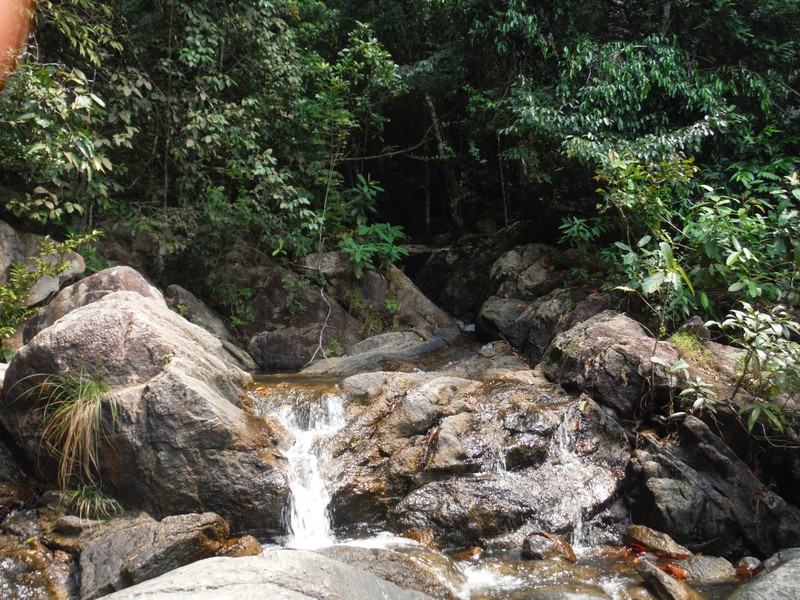 Climbing the waterfall in Koh Phangan