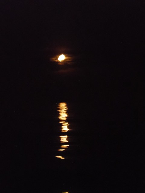 Full moon on sail from Iboza to Mar Menor