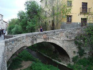Bridge over Rio Darro in Granada