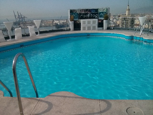 Roof top pool in Malaga