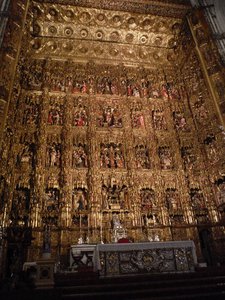 Very elaborate altarpiece @ Seville Cathedral