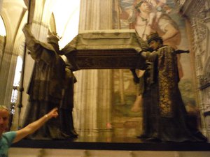 Christopher Columbus's (Supposed) tomb in Seville Cathedral