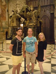 Christopher Columbus's (Supposed) tomb in Seville Cathedral